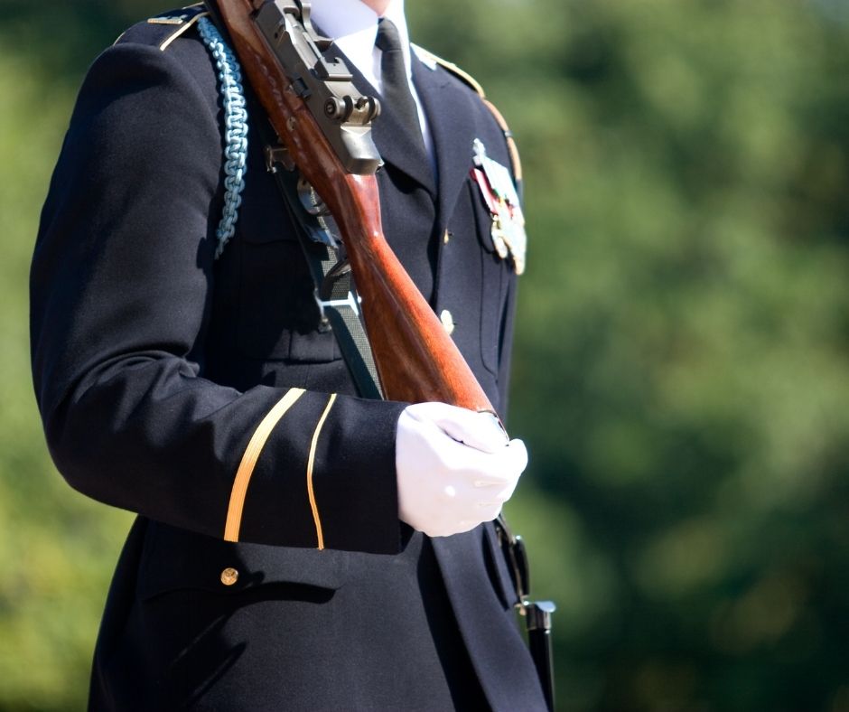 Washington il Cimitero di Arlington: guardia