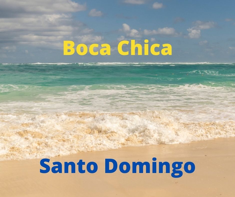 Spiaggia di Boca Chica a Santo Domingo con titolo: Boca Chica Santo Domingo